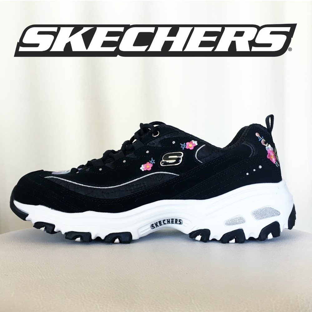 Skechers D'Lites Bright Blossoms Floral Sneakers